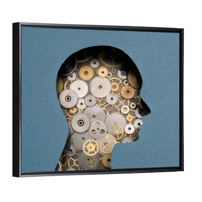 Mechanical Mind Silhouette Wall Art