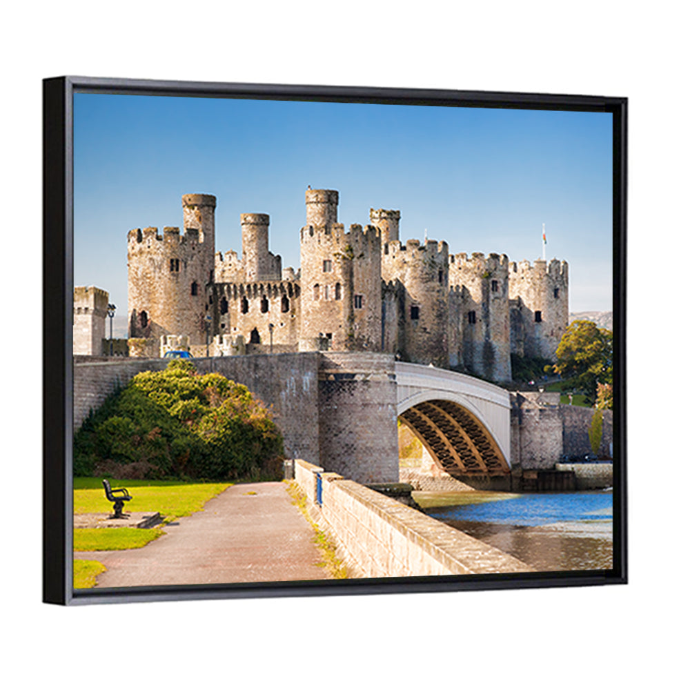 Conwy Castle and Arched Bridge Wall Art
