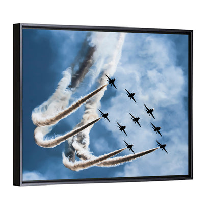 Nine-jet Aerobatic Formation Wall Art
