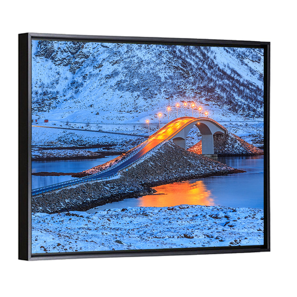 Fredvang Bridges at Twilight Wall Art