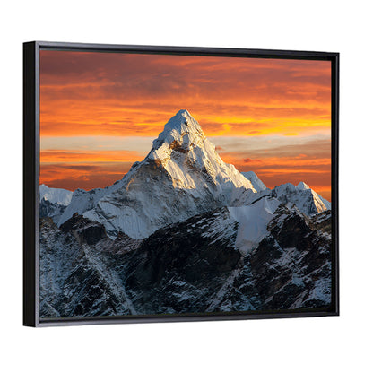 Ama Dablam at Sunset Wall Art