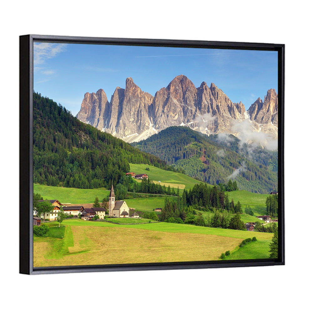 St. Magdalena Church Val Di Funes Wall Art