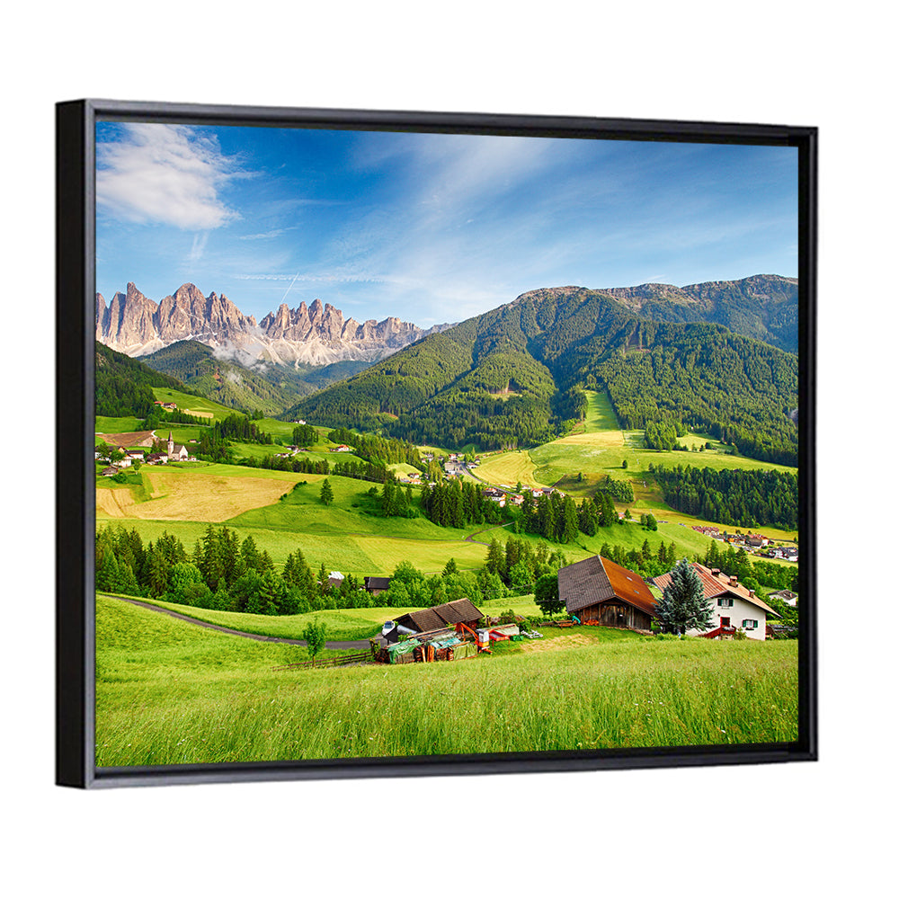 Dolomites Alps Mountain Val di Funes Wall Art