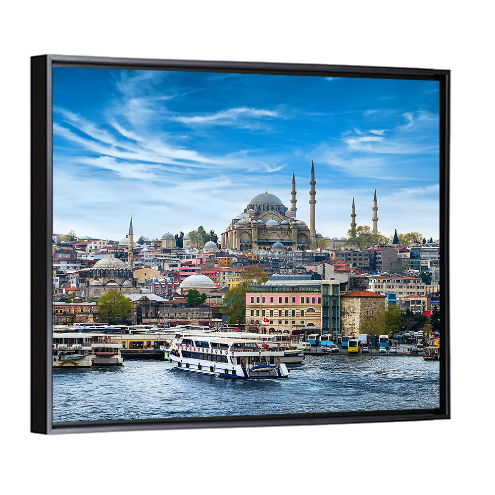 Istanbul Skyline with Suleymaniye Mosque Wall Art