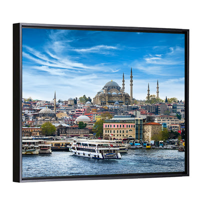 Istanbul Skyline with Suleymaniye Mosque Wall Art