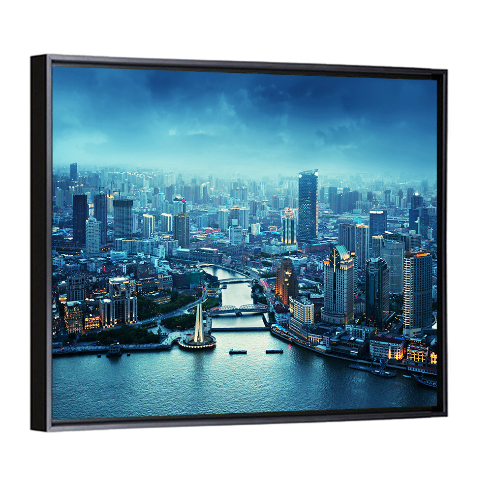 Shanghai at Sunset Wall Art
