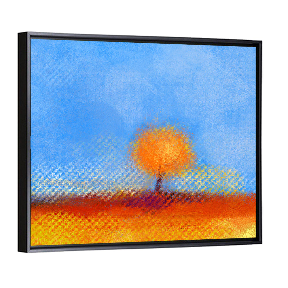 Golden Hour Lone Tree Wall Art