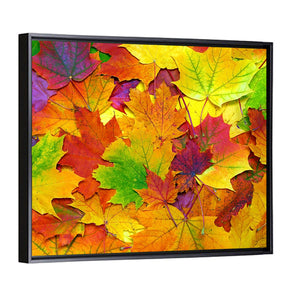 Autumn Colorful Leaves Wall Art