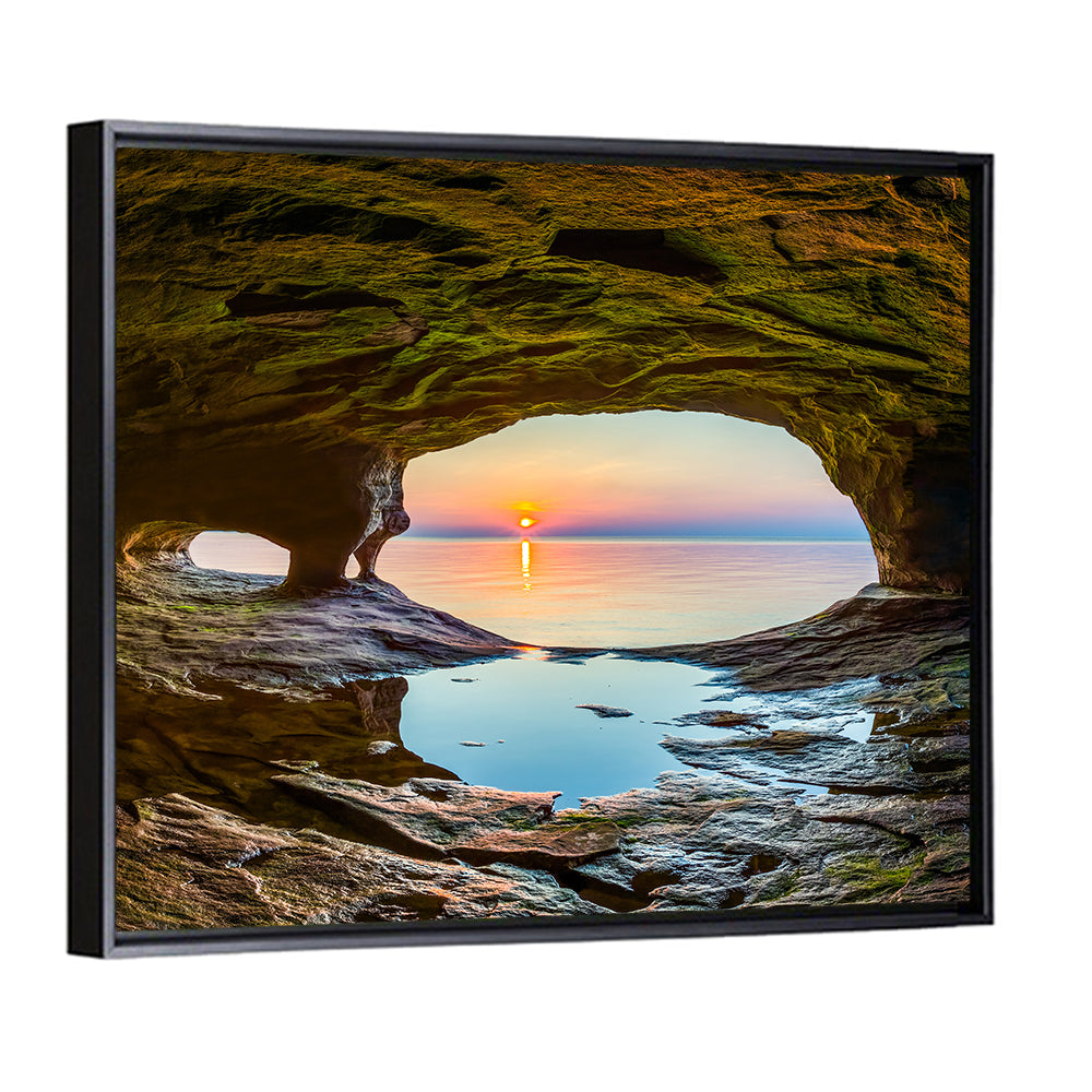 Chapel Rock Sunset, Lake Superior Wall Art