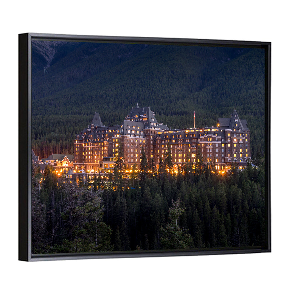 Fairmont Banff Springs at Dusk Wall Art