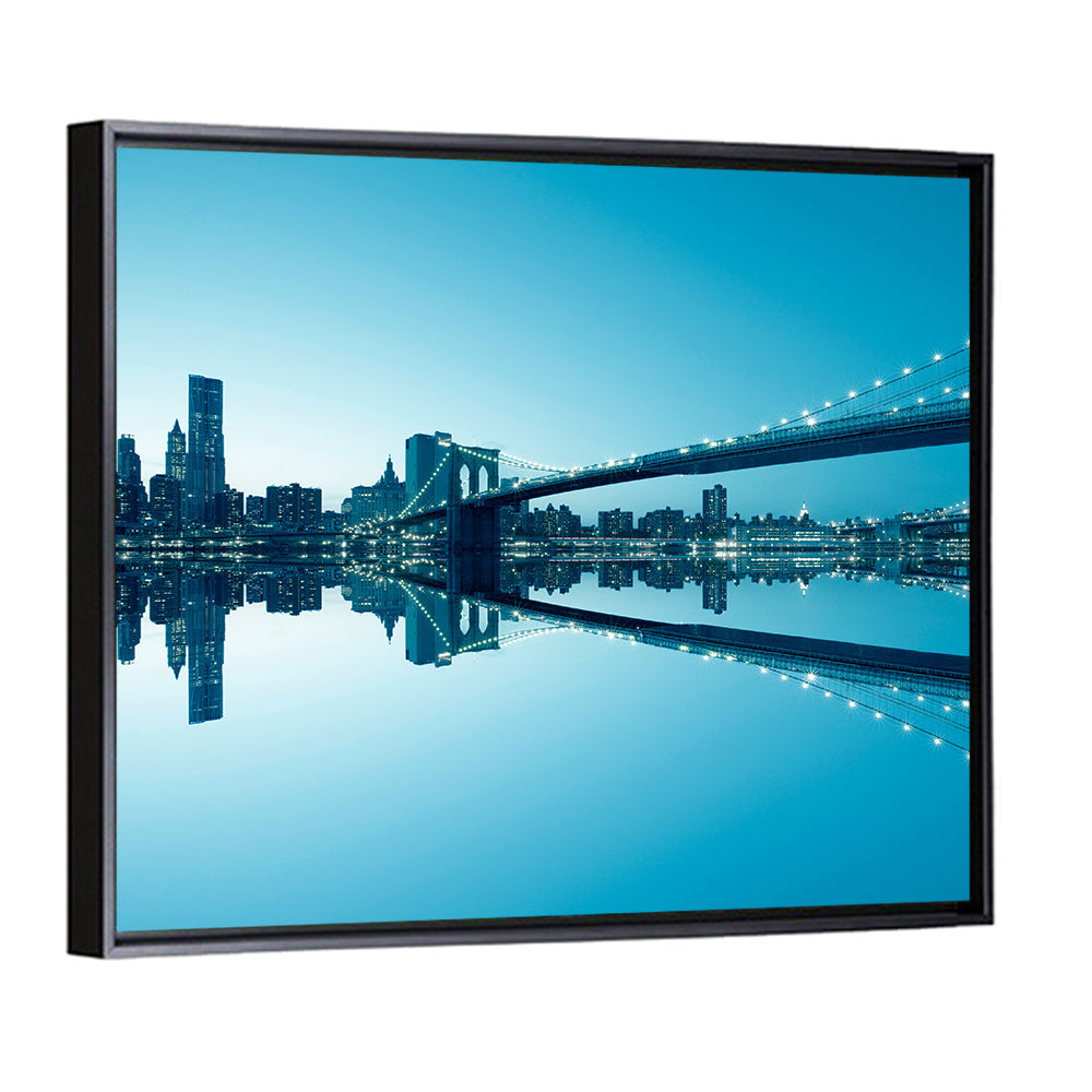 Manhattan Skyline with Brooklyn Bridge Wall Art