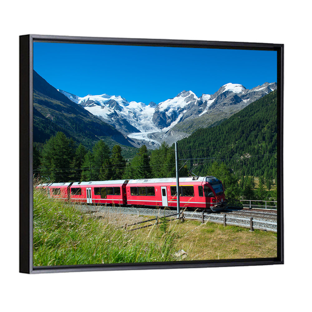 Bernina Express in Swiss Alps Wall Art
