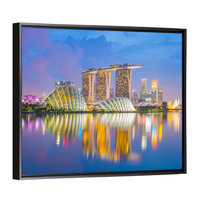 Singapore Skyline at Twilight Wall Art