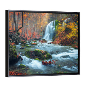 Silver Stream Waterfall In Crimea Wall Art