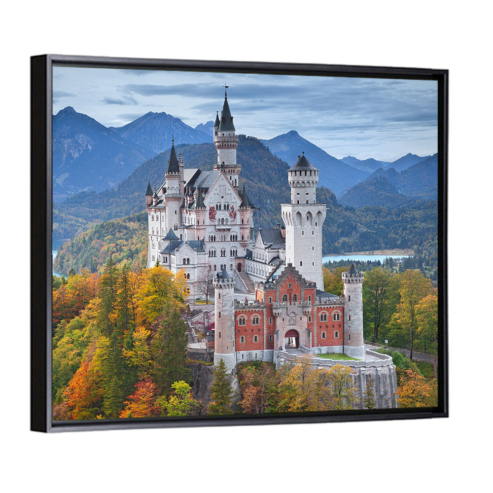 Neuschwanstein Castle in Autumn Wall Art