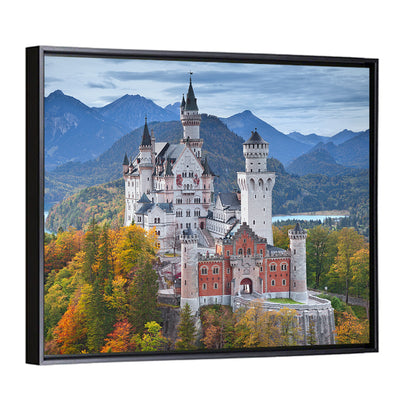 Neuschwanstein Castle in Autumn Wall Art