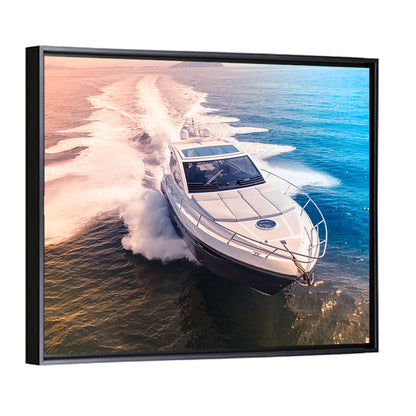 Luxury Motorboat in Motion Wall Art