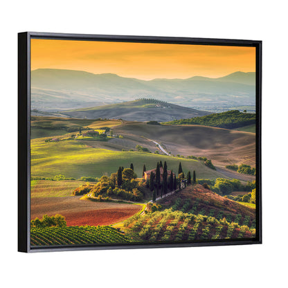 Val D'orcia Sunset Hills Wall Art