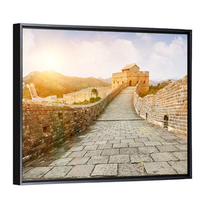 The Great Wall In The Sunset Wall Art