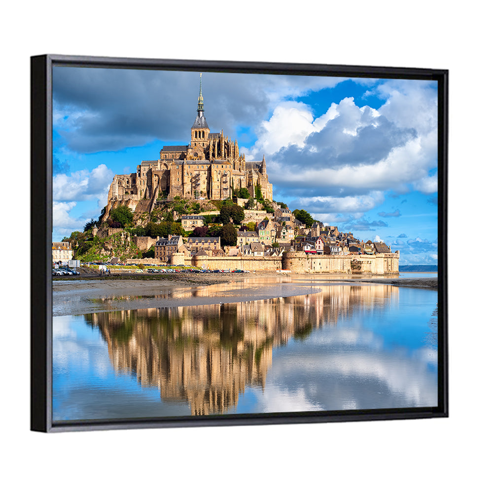 Mont Saint-michel Reflection Wall Art