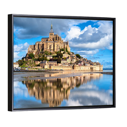 Mont Saint-michel Reflection Wall Art
