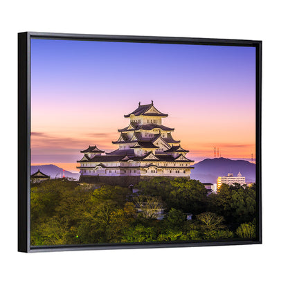 Himeji Castle at Dusk Wall Art