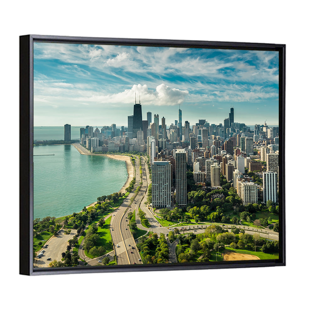 Chicago Lakefront Skyline Wall Art
