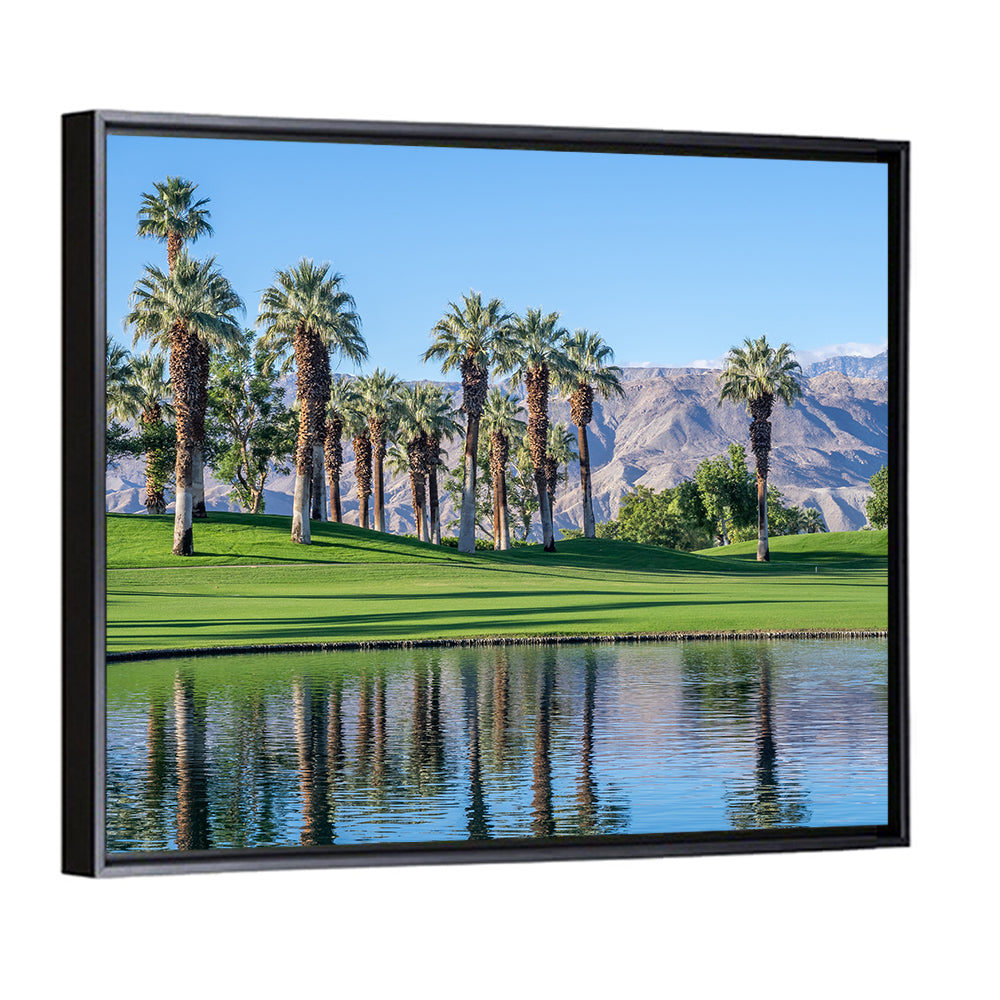 Palm Desert Golf Course with Lake Wall Art
