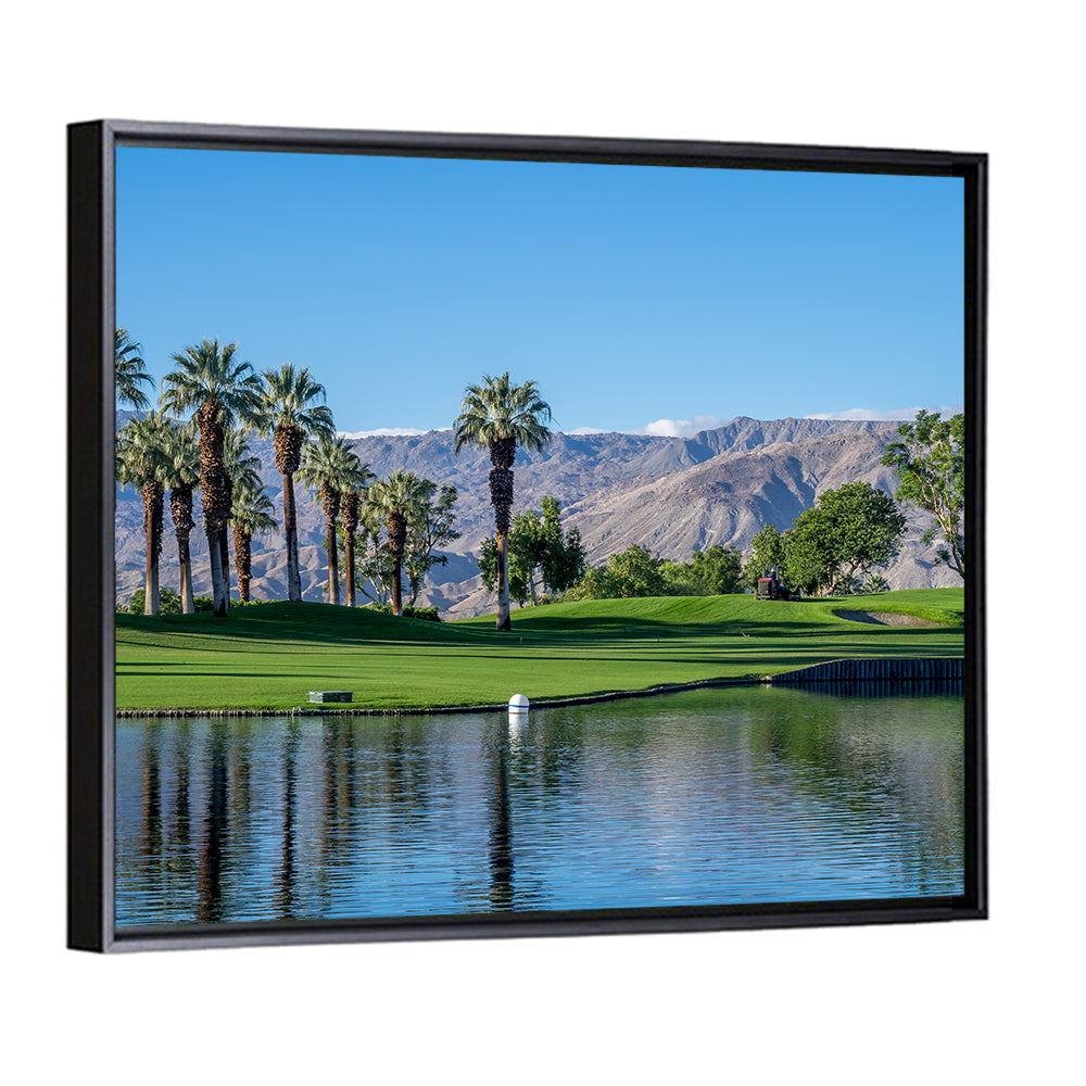 Palm Desert Golf Course with Lake Wall Art