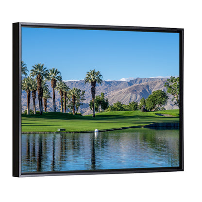 Palm Desert Golf Course with Lake Wall Art