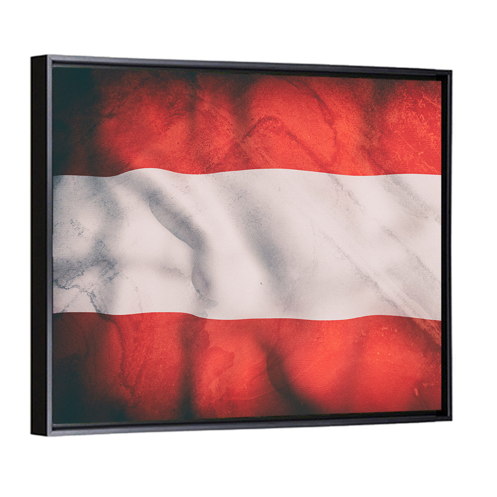 Waving Austrian Flag Wall Art