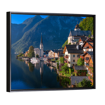 Hallstatt Lakeside Reflections Wall Art