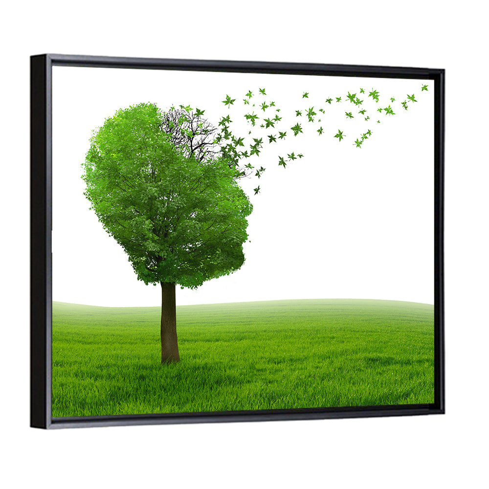 Memory Loss Tree Profile Wall Art