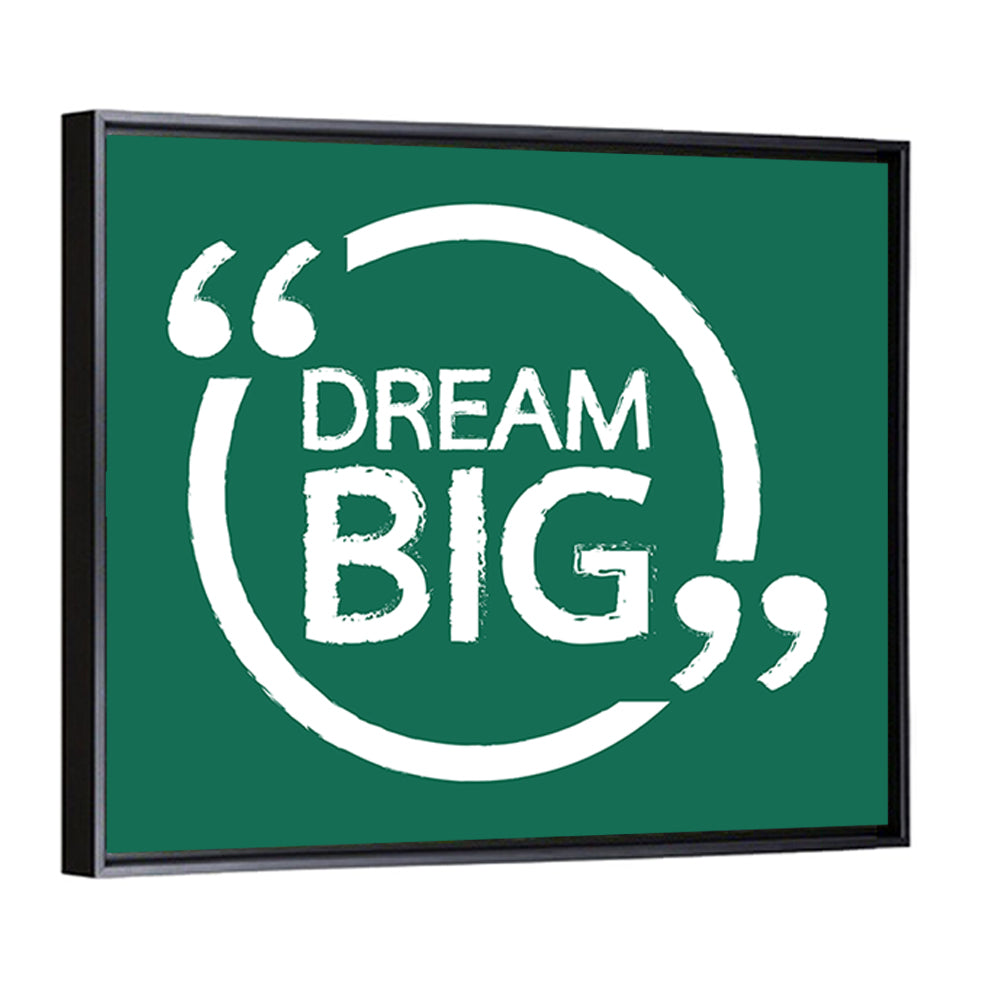 Dream Big Typography Wall Art