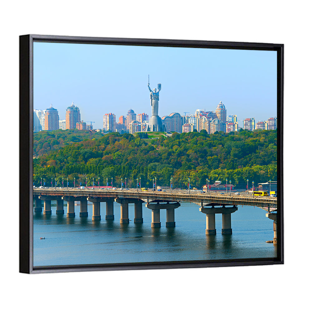 Paton Bridge with Motherland Monument Wall Art