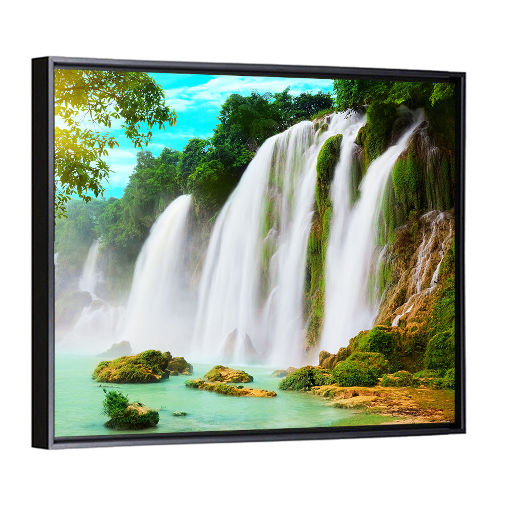 Sunlit Ban Gioc Waterfall Wall Art