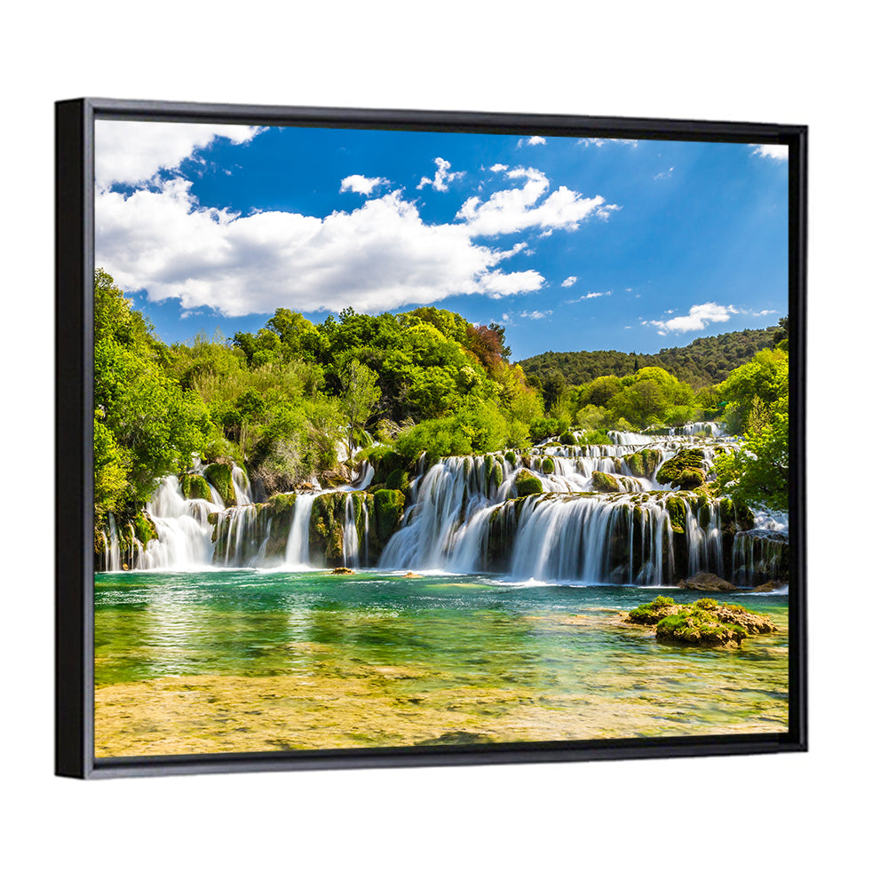 Skradinski Buk Cascading Waterfall Wall Art