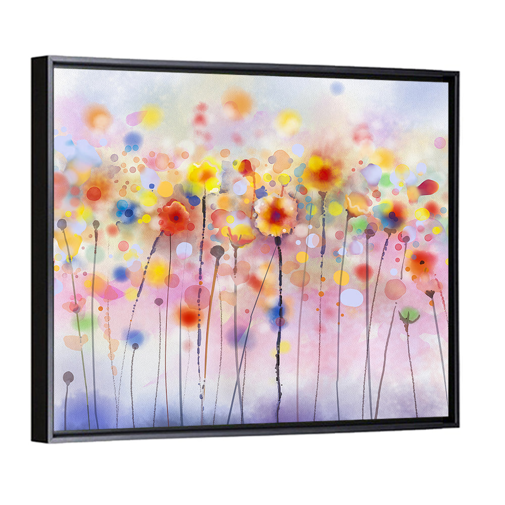 Whimsical Wildflower Watercolor Wall Art