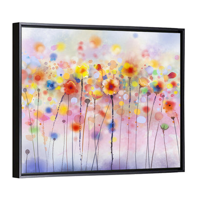 Whimsical Wildflower Watercolor Wall Art