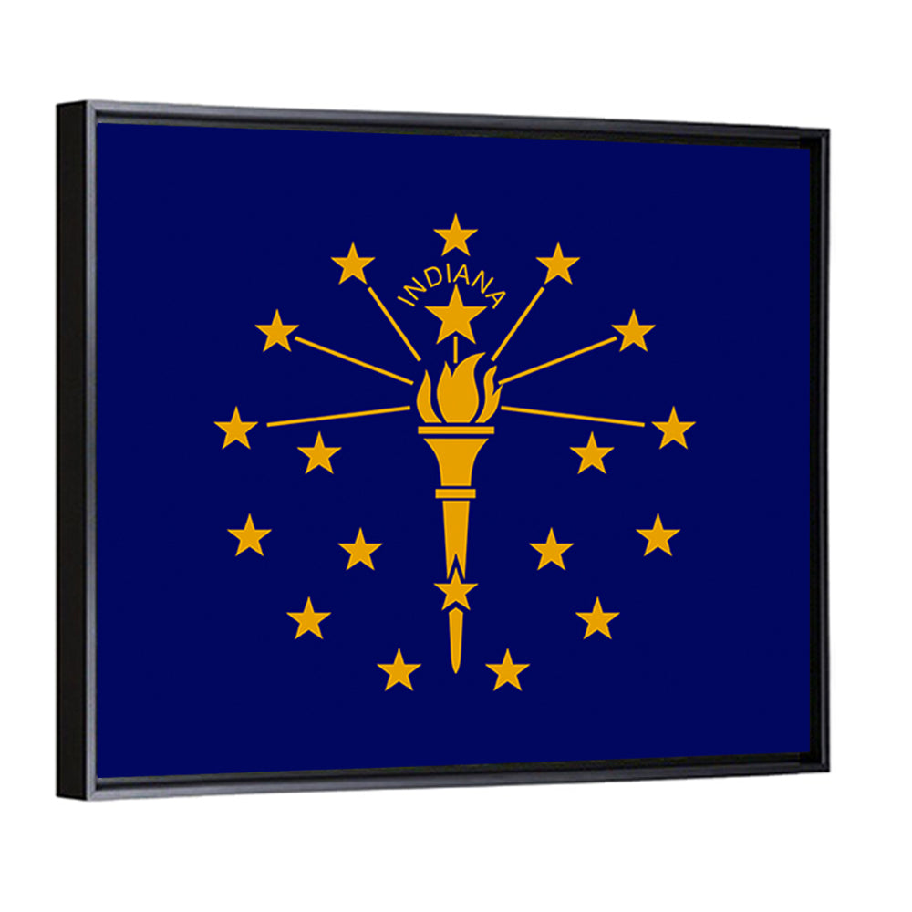 Indiana State Flag Graphic Wall Art
