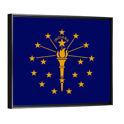 Indiana State Flag Graphic Wall Art