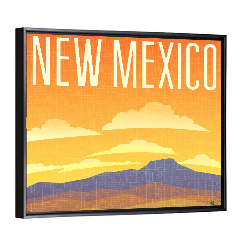 New Mexico Retro Travel Wall Art