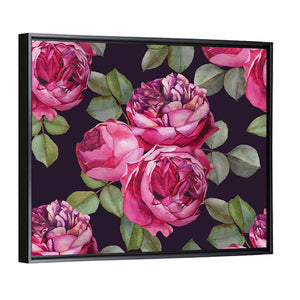 Watercolor Pink Roses Wall Art