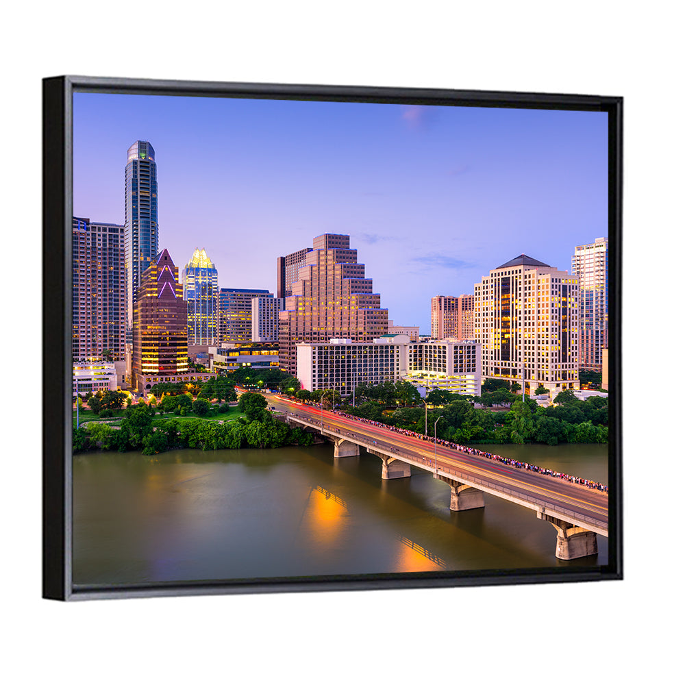 Austin Skyline Over Lady Bird Lake Wall Art