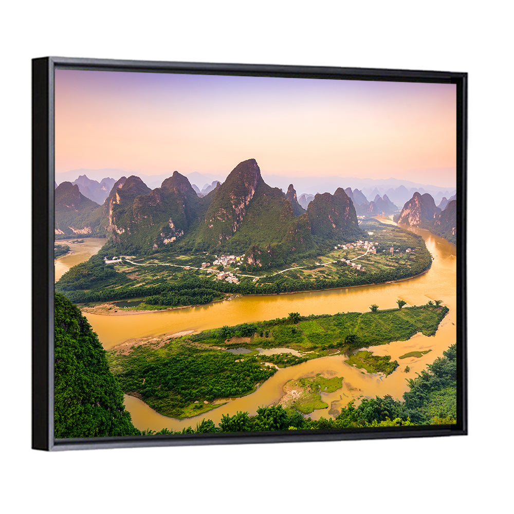 Xingping Karst Mountains Wall Art