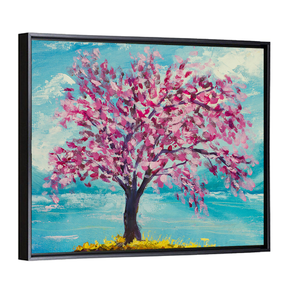 Sakura Island with Pink Blossoms Wall Art