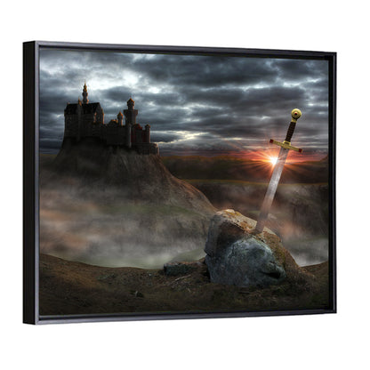 Camelot Castle with Excalibur Wall Art
