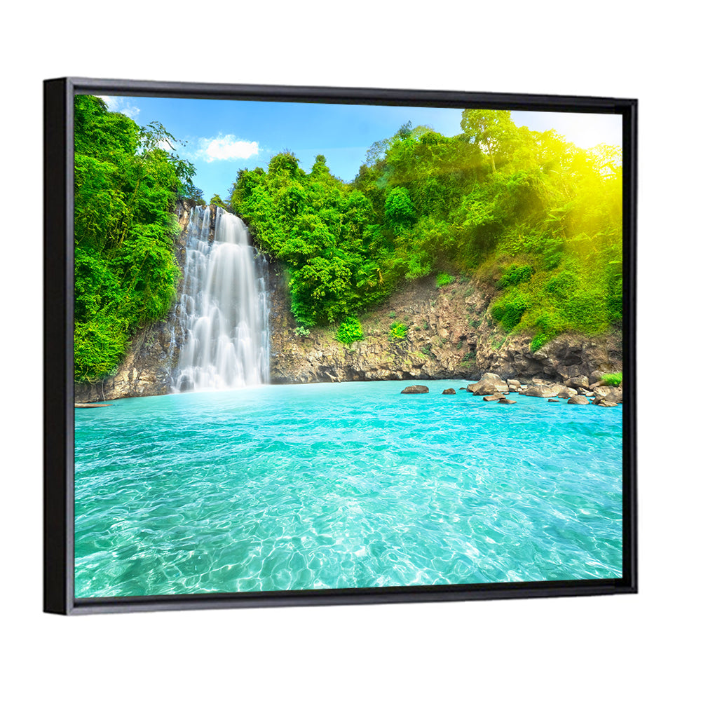 Dambri Waterfall Turquoise Pool Wall Art