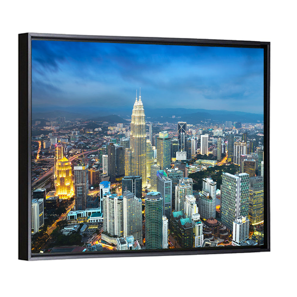 Kuala Lumpur Petronas Towers Skyline Wall Art