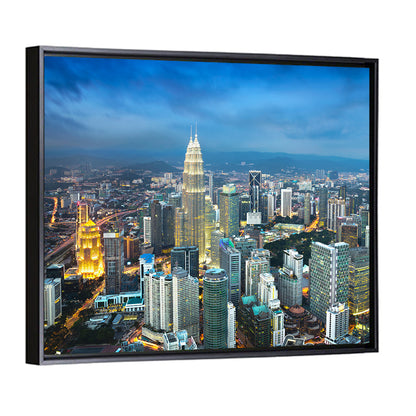 Kuala Lumpur Petronas Towers Skyline Wall Art